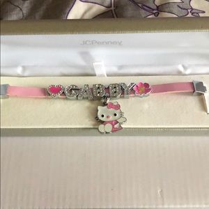Kids custom Hello kitten bracelet for a girl
